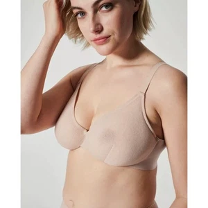 NWT SPANX 30071R SheerFlex Fit to You Demi Bra Size XL 38D-DD Champagne Beige - Picture 1 of 13
