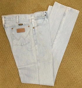 Jeans Wrangler vintage para hombre 33 x 36 hechos en EE. UU. USADOS EN EXCELENTE ESTADO calce ajustado 936 GBH - Imagen 1 de 3