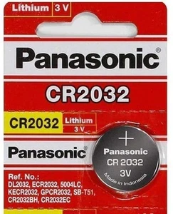 Panasonic CR2032 3V Lithium Coin Cell Battery DL2032 ECR2032 FAST USA SHIP - Picture 1 of 1