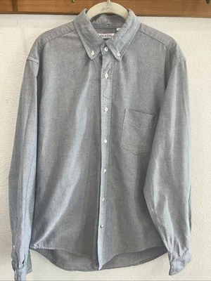 Gustin Shirt Men's CL XL Gray Oxford Button Down Dress Casual Pocket Made in USA - Image 1 of 4