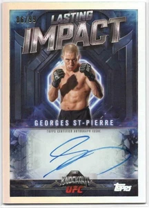 UFC - 2025 Knockout - Georges St-Pierre - Lasting Impact - ON CARD AUTO - 86/99 - Picture 1 of 2