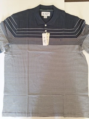 PENGUIN Men 2XL Dark Blue Poly Blend Short Sleeve Performance Polo Shirt - Image 1 of 4