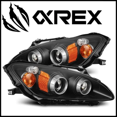 Черные светодиодные прожекторные фары AlphaRex 880271 LUXX подходят для Honda S2000 1999-2009 годов выпуска - Изображение 1 из 4