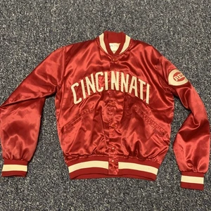 Vintage 1970's? Cincinnati Reds Satin Jacket Small Big Red Machine - Picture 1 of 24