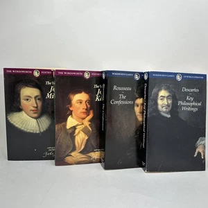 Lot of 4 Wordsworth Classics Books Descartes Rousseau Milton Keats Philosophy - Bild 1 von 14