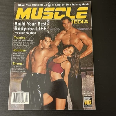 Muscle Media Magazine April 1999 Build Your Best Body for Life No Label - Image 1 of 4