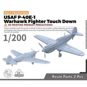 Kit Modelo Militar Yao's Studio 1/200 USAF P-40E-1 Warhawk Fighter Touch Down - Imagen 1 de 5