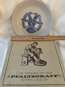 Vintage Pfaltzgraff Yorktowne Kuchenplatte blaue Vögel 9,5" Schale mit Box nicht mehr produziert - Bild 1 von 5