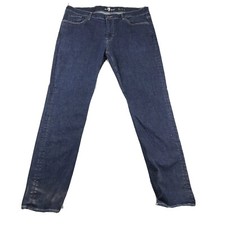 7 For All Mankind Jeans Men 40 Blue Denim Stretch Tapered Leg 40X33
