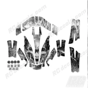 Traxxas Aton Plus Body Wrap Decal Skin Sticker Canopy Skully - Picture 1 of 1