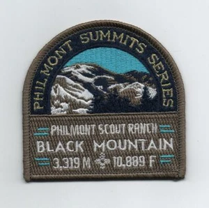 Patch serie Philmont Summits, Black Mountain 10.889 piedi, grigio Brd, cupola, come nuova - Foto 1 di 1