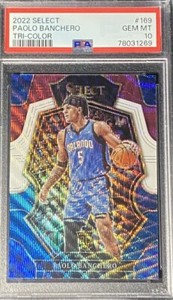 Paolo Banchero 2023 Select Tri Color Prizm SP NBA Rare Rookie Card PSA 10