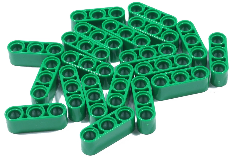 LEGO Technik - 20 Liftarme 1x3 dick grün / 20 Green Liftarm Thick 1x3 / 32523 - Bild 1 von 1