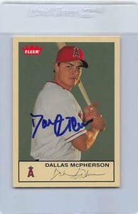 2005 Fleer #286 Dallas McPherson Angels Signed Auto *G9890