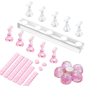 Makartt Nail Stand for Press on Nails Display Practice Art Magnetic Fake Nail - Picture 1 of 12