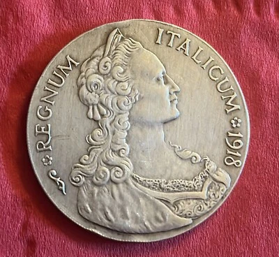 Tallero Italicum Eritrea 1918                                 Argento 800 - Immagine 1 di 2