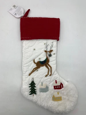 Medias Pottery Barn Kids Reindeer Heritage blancas múltiples 7,5x20" #9100Q Foto 1 de 4