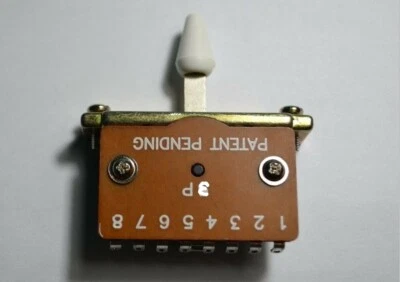 Heavy Duty Lever 3 Way Switch & White Tip for Electric Ibanez Guitar