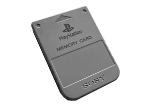 Offizielle Sony PlayStation PS1 Memory Card x 1 Classic Grau Retro Gaming - Bild 1 von 1