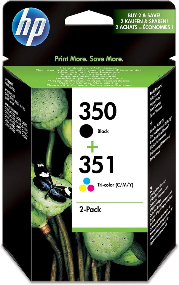 HP 350-351  Combo Pack SD412EE Cartucce Originali Stampanti Getto d'Inchiostro - Immagine 1 di 4