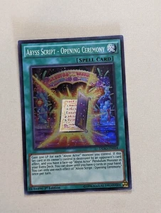 Abyss Script Opening Ceremony - Super Rare DESO-EN024 1st Edition - Picture 1 of 1