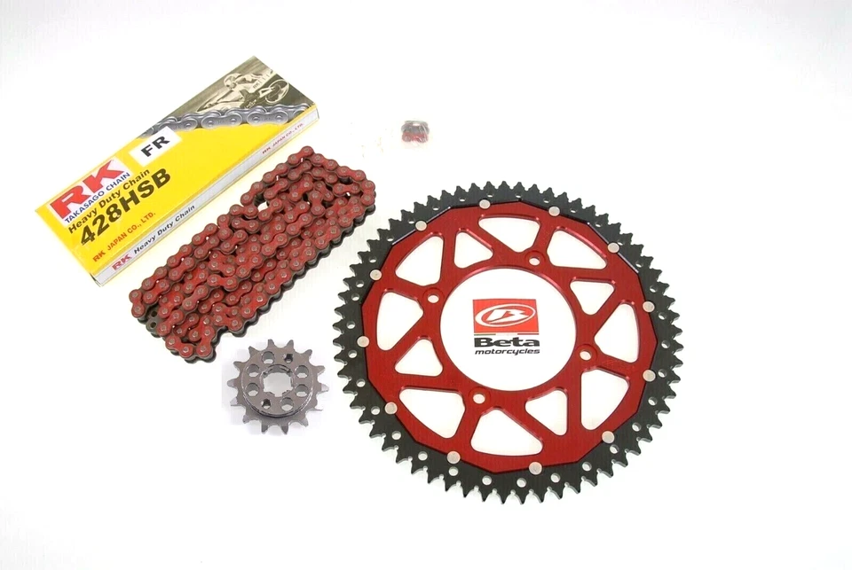 Beta Chainset RK 428 HSB Open Red (14/56/136) RR125 LC Motard Enduro from 2021- - Image 1 of 1