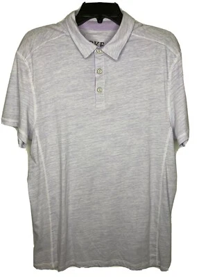 Camisa polo de golf BKE grande con hebilla púrpura gris jaspeado mezcla de algodón/poliéster Foto 1 de 4