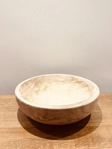 Große rustikale handgeschnitzte Holzschale. Aufsteller, Küche, Servieren, Deko, Tisch - Bild 1 von 7