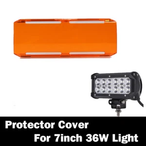 1x Cubierta de lente ámbar a presión para barra de luz de trabajo LED de 7"" pulgadas 36W 12"" 18"" 22"" - Imagen 1 de 6