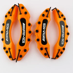 4x Brake Caliper Cover for Mercedes Orange A B C E S ML GLK GLE GLA GLB S Coupe - Picture 1 of 4