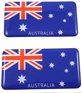 Australia flag domed decal 3D sticker emblem 2.6" set of 1 or 2 - Imagen 1 de 5