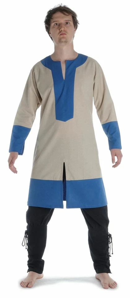 Wikinger Tunika Rig aus Baumwolle | HEMAD Gewandung LARP Mittelalter Hemd Gewand - Bild 1 von 1