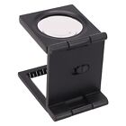 Portable Zinc Alloy Foldable Loupe with 2 LED Lights for Cloth Magnification