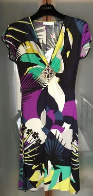 VESTIDO JERSEY SEDA EMILIO PUCCI MUJER $1655 TALLA 40/4-6 NUEVO CON ETIQUETAS LTD. ITALIA Foto 1 de 4