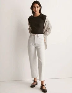 Madewell The Perfect Jeans vintage a gamba larga crop in lavaggio Edmunds taglia 26 nuovo con etichette - Foto 1 di 5