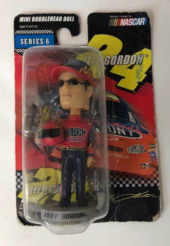 Jeff Gordon Mini 4" Bobblehead Doll 2003 Bobble Dobbles Series 6  - NASCAR Cover
