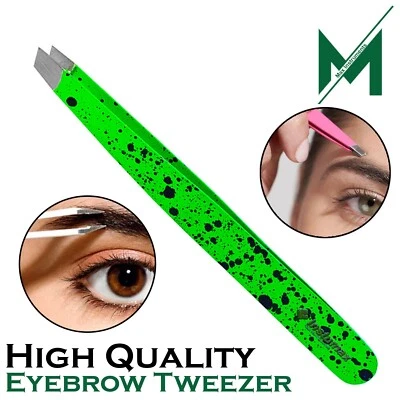 Профессиональный пинцет для бровей с косым наконечником | Точный пинцет для волос для мужчин и женщин - Изображение 1 из 4