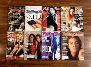 Lot of 8 ROLLING STONES Magazine 1990's 2001 & 2 SLIPKNOT U2 BUSH KIRSTEN DUNST+ - Bild 1 von 24