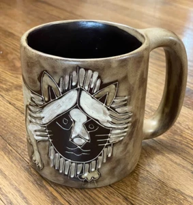 Mara Designs Lion Mug Mexican Studio Art Pottery Coffee, Mexico - Picture 1 of 8