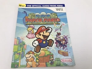 Official Nintendo Power Super Paper Mario Player's Guide Nintendo Wii With Map - Picture 1 of 15