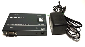 Kramer Tools VP-200 1:2 High Resolution VGA DA mit 12V Netzteil GETESTET/FUNKTIONIERT - Bild 1 von 4
