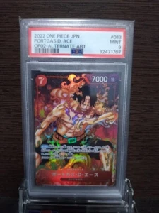 PSA 9 Portgas D. Ace Arte Japonés Paramount War OP02-013 Tarjeta de una pieza TCG - Imagen 1 de 2