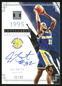 2021-22 Impecable Selecciones Impecables Firmas Holo Plata #12 Joe Smith/25 - Imagen 1 de 2