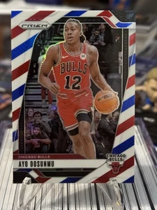 2024-25 Panini Prizm Ayo Dosunmu Red White Blue Prizm #121 Chicago Bulls - Picture 1 of 2