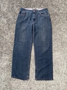 Vintage Five Elementz Jeans Mens 34x34(34x30) Blue Embroidered Y2K Hip Hop Tag - Picture 1 of 8