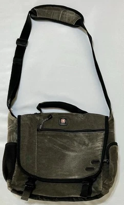 Swissgear 便携式电脑 手提包 黑色/灰色 牛仔布 — 第 1/4 张图片