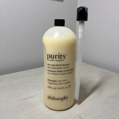 Limpiador facial de un solo paso Philosophy Purity Made simple 64 oz nuevo sellado Foto 1 de 4