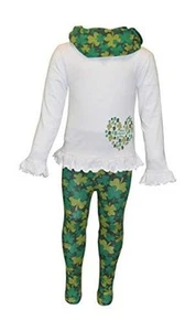  Girls Clothes Toddler Outfits Pants Top and Scarf Matching 6 Years Heart - Picture 1 of 7