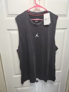 Jordan Sport Men's Dri-FIT Sleeveless Top Shirt Size XXL Black DM1827-010 - Picture 1 of 5