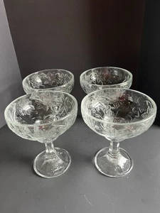 Princess House Fantasia Clear 6" Margarita Glasses Set of 4 - Picture 1 of 5